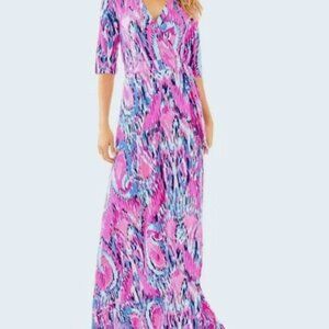 Lilly Pulitzer Marvista Wrap Maxi Dress